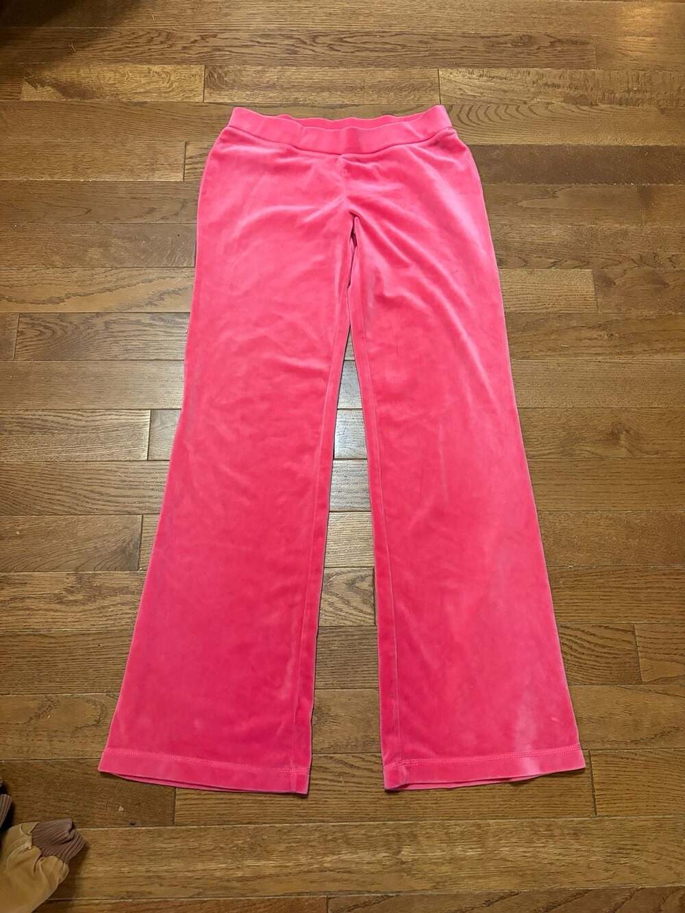 Juicy Couture Velour Track Pants Size S Pink Rhinestone